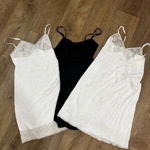 Vintage Vanity Fair Slip Dress Lot 70s 80s Set Of 3